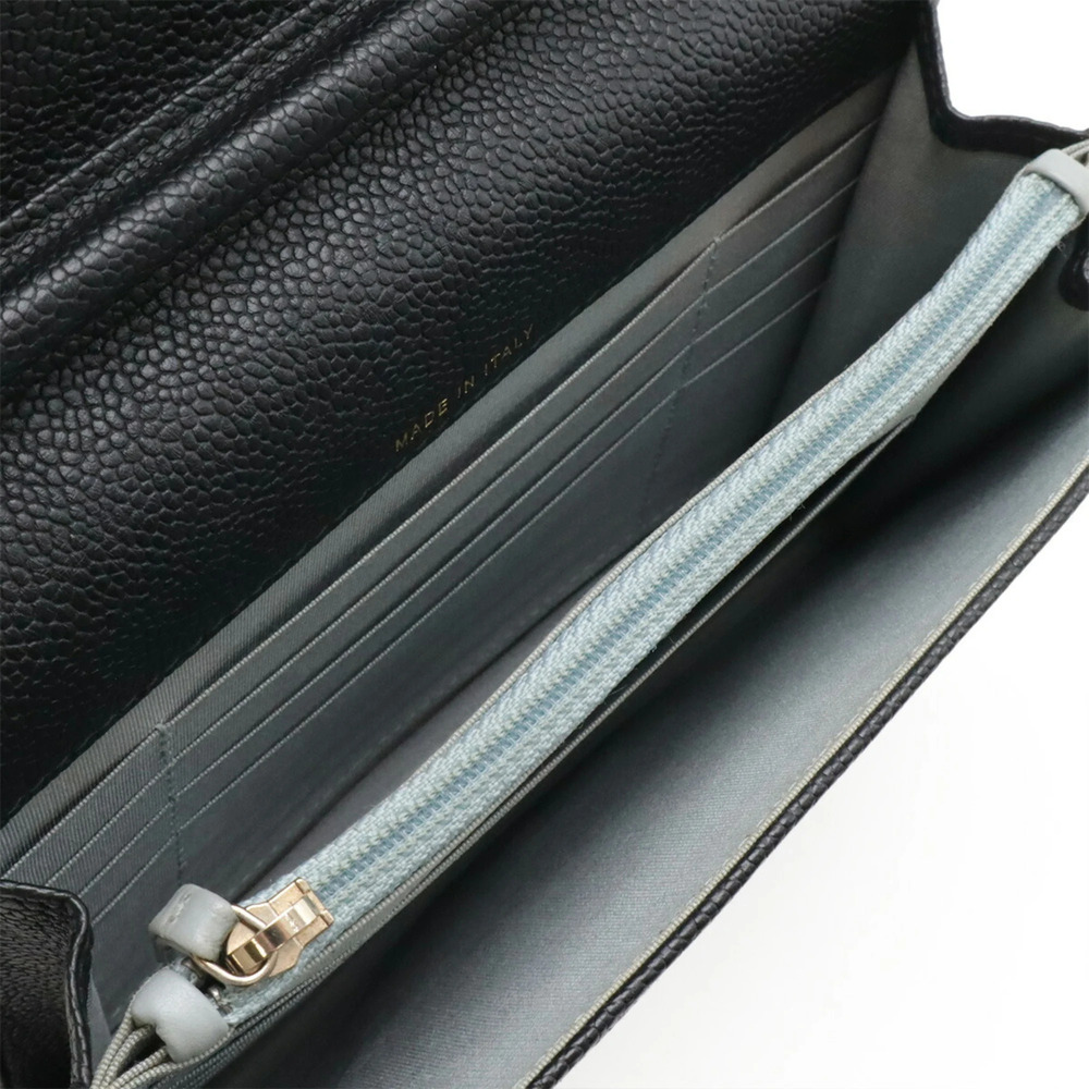 CHANEL Authentic Black Caviar Leather Wallet - Picture 6 of 10
